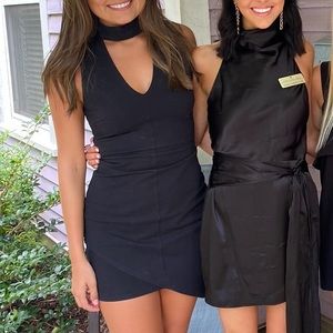 Adelyn Rae choker bodycon dress